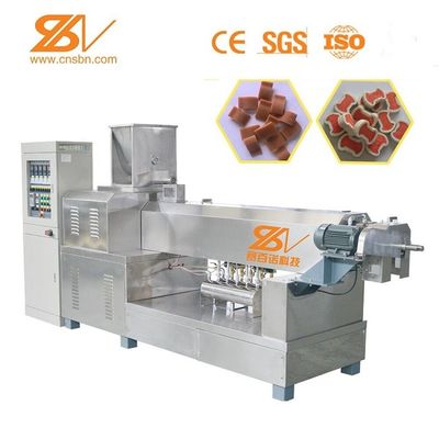 Dog Treat Making Machine / Dog Food Manufacturing Equipment Pet Extruder Machine