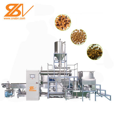 Ss 304 Automatic Twin Screw Extruder Pet Food Processing Line