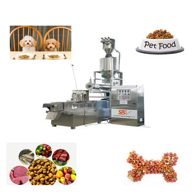 Fully Automatic Pet Food Extruder Dog Cat Fish Food Making Machine With CE Certificate Production Line