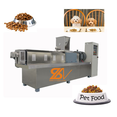 Automatic Dry Puffing Pet Dog Food Extrusion Processing Line With Siemens Motor