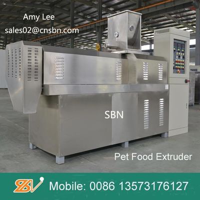 Köpek / kedi / balık için kuru Kibble Pet Food Extruder Makineleri Üretim hattı