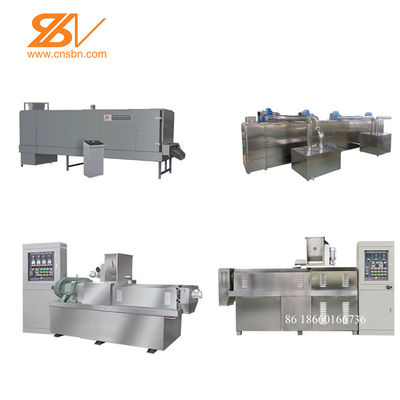 Çift Vidalı Kuru Evcil Köpek Maması Ekstrüderi / Hayvan Yemi Pelet Makinesi