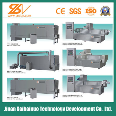 Kuru ıslak pelet hayvan yemleri işleme tesisi köpek maması için ekstrüzyon makinesi