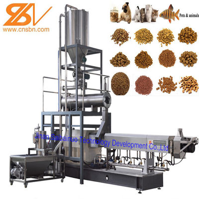 100kg/saat Pet Cat Dog Snack Food Making Machine Ekstrüder İşleme hattı