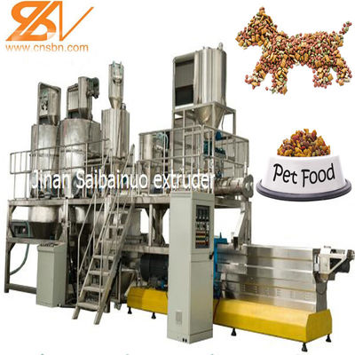 100kg/saat Pet Cat Dog Snack Food Making Machine Ekstrüder İşleme hattı