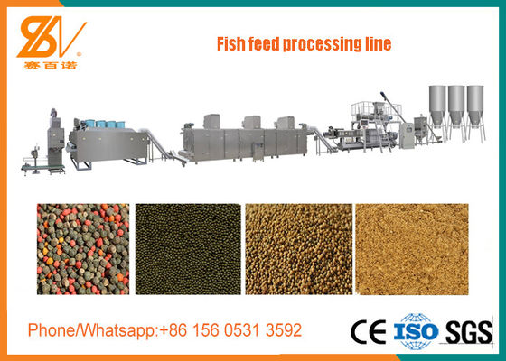 Fish Meal / Fish Feed Processing Machine Various Capacity LS Inverter
