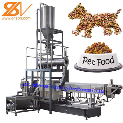 Çok fonksiyonel 120KW 260kg/h Pet Food Ekstrüder Makinesi