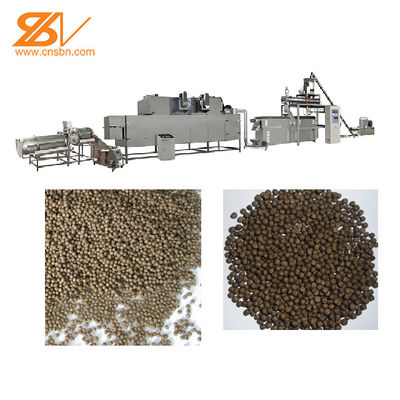 4TPH 5TPH Yüzer Balık Yemi Ekstrüder Makinesi Çift Vidalı