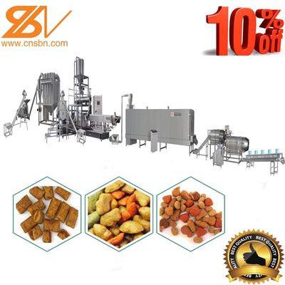 100kg/saat Pet Cat Dog Snack Food Making Machine Ekstrüder İşleme hattı